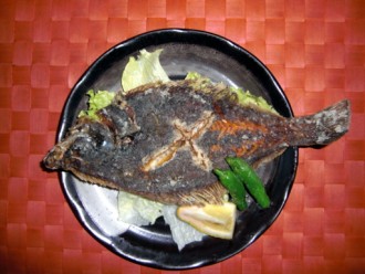 豊浦港産真ガレイのから揚げ